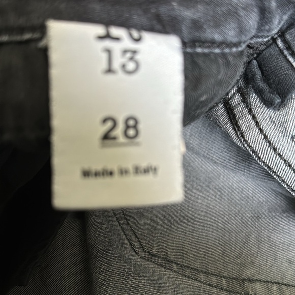 R13 Boy Skinny‎ jeans grey/black size 28 - Picture 2 of 8